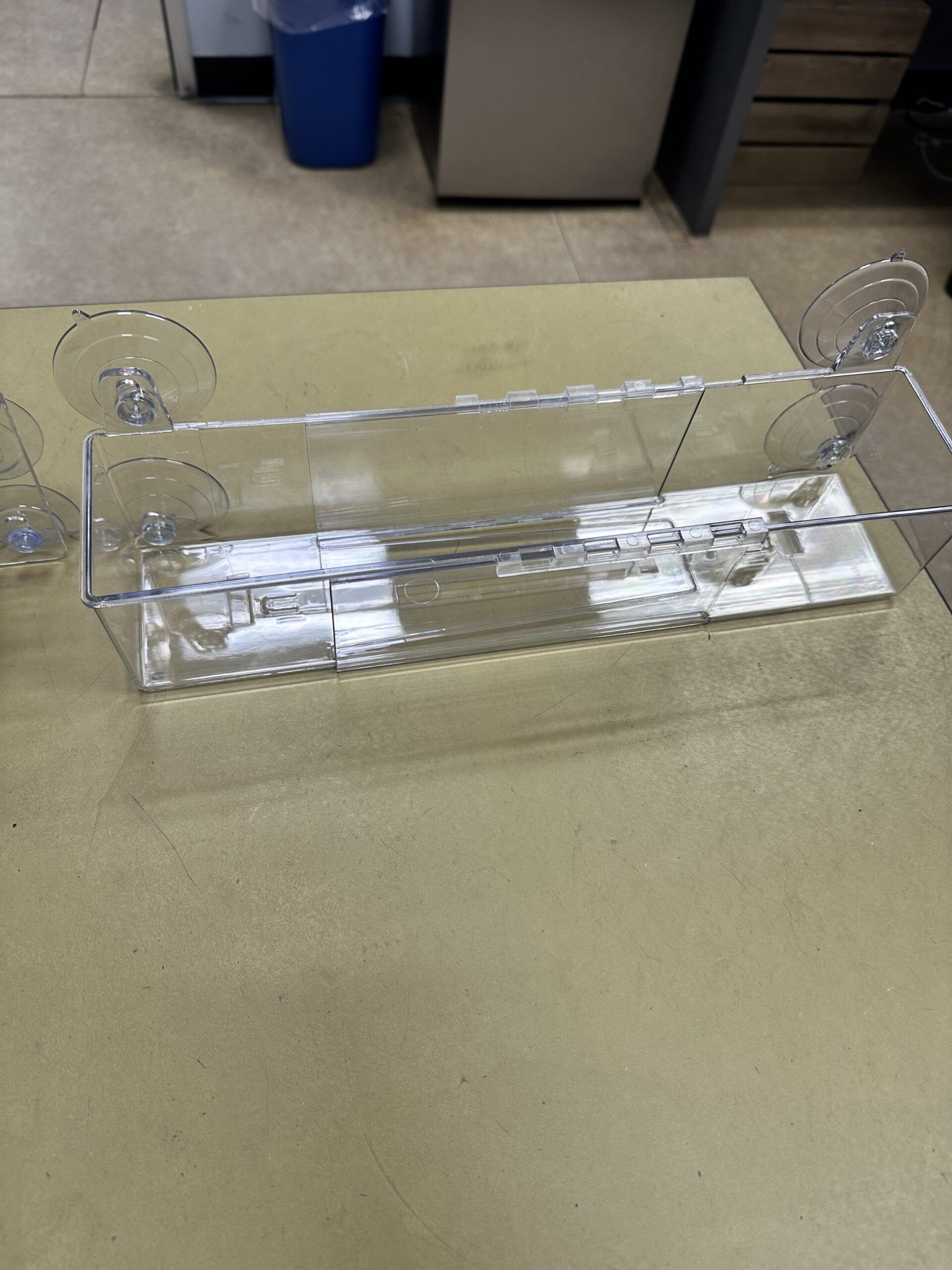 Refrigerator Suction Display Bin - Adjustable